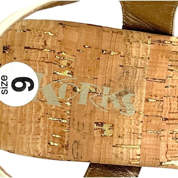 Korks Ease Dawson Platform Wedge Sandals Off White Womens Size 9M NEW - Picture 10 of 11